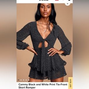 Small tie front romper from Lulu’s